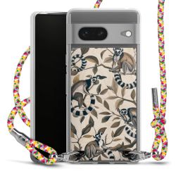 New Carry Case Transparent Stoff colourful/silber