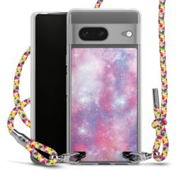 New Carry Case Transparent Stoff colourful/silber