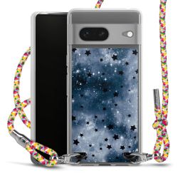 New Carry Case Transparent Stoff colourful/silber