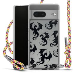 New Carry Case Transparent Stoff colourful/silber