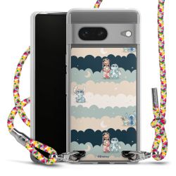 New Carry Case Transparent Stoff colourful/silber