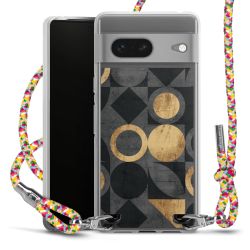 New Carry Case Transparent Stoff colourful/silber