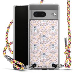 New Carry Case Transparent Stoff colourful/silber