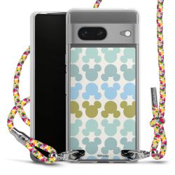 New Carry Case Transparent Stoff colourful/silber