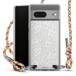 New Carry Case Transparent Stoff colourful/silber