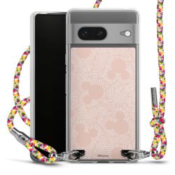 New Carry Case Transparent Stoff colourful/silber