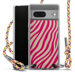 New Carry Case Transparent Stoff colourful/silber