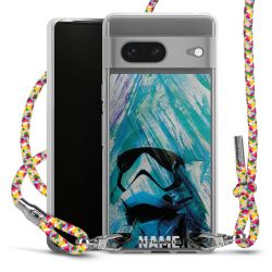 New Carry Case Transparent Stoff colourful/silber