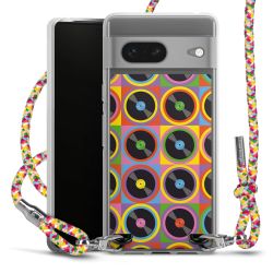 New Carry Case Transparent Stoff colourful/silber