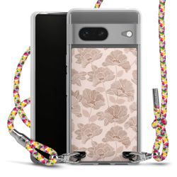 New Carry Case Transparent Stoff colourful/silber