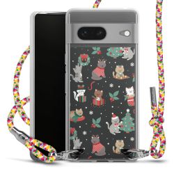 New Carry Case Transparent Stoff colourful/silber