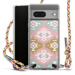 New Carry Case Transparent Stoff colourful/silber