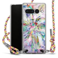 New Carry Case Transparent Stoff colourful/silber