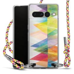 New Carry Case Transparent Stoff colourful/silber