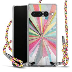 New Carry Case Transparent Stoff colourful/silber