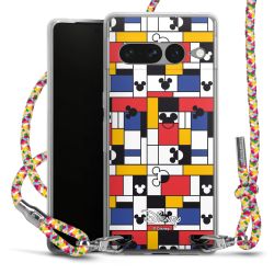 New Carry Case Transparent Stoff colourful/silber