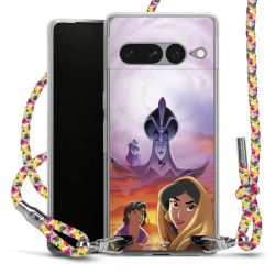 New Carry Case Transparent Stoff colourful/silber