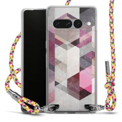 New Carry Case Transparent Stoff colourful/silber