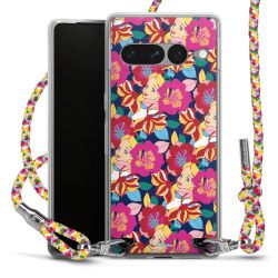 New Carry Case Transparent Stoff colourful/silber