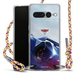 New Carry Case Transparent Stoff colourful/silber