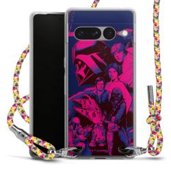 New Carry Case Transparent Stoff colourful/silber