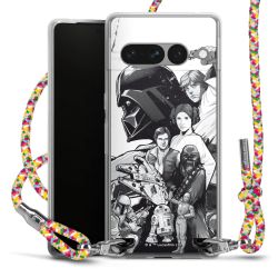 New Carry Case Transparent Stoff colourful/silber