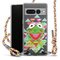 New Carry Case Transparent Stoff colourful/silber