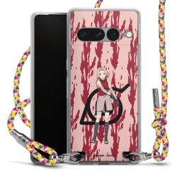 New Carry Case Transparent Stoff colourful/silber