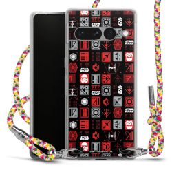 New Carry Case Transparent Stoff colourful/silber