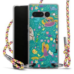 New Carry Case Transparent Stoff colourful/silber