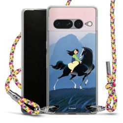 New Carry Case Transparent Stoff colourful/silber