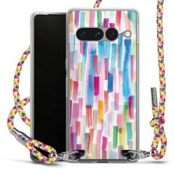 New Carry Case Transparent Stoff colourful/silber