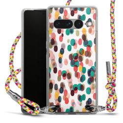 New Carry Case Transparent Stoff colourful/silber