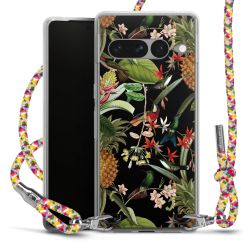 New Carry Case Transparent Stoff colourful/silber