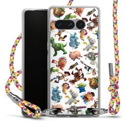 New Carry Case Transparent Stoff colourful/silber