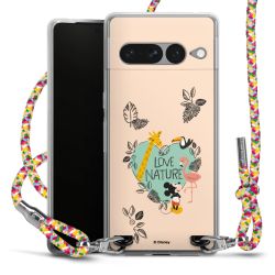 New Carry Case Transparent Stoff colourful/silber