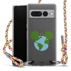 New Carry Case Transparent Stoff colourful/silber