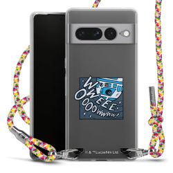 New Carry Case Transparent Stoff colourful/silber