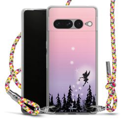 New Carry Case Transparent Stoff colourful/silber