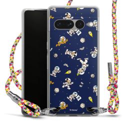 New Carry Case Transparent Stoff colourful/silber