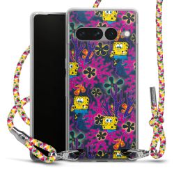 New Carry Case Transparent Stoff colourful/silber