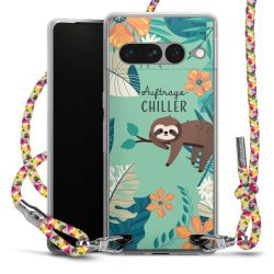 New Carry Case Transparent Stoff colourful/silber