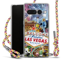 New Carry Case Transparent Stoff colourful/silber