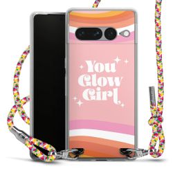 New Carry Case Transparent Stoff colourful/silber