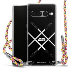 New Carry Case Transparent Stoff colourful/silber