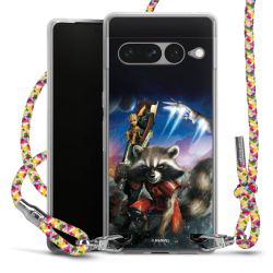 New Carry Case Transparent Stoff colourful/silber