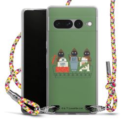 New Carry Case Transparent Stoff colourful/silber