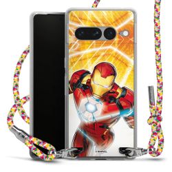 New Carry Case Transparent Stoff colourful/silber