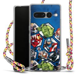 New Carry Case Transparent Stoff colourful/silber