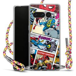 New Carry Case Transparent Stoff colourful/silber